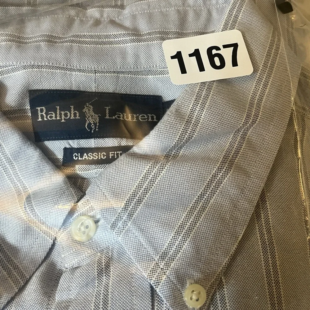 Vintage Ralph Lauren Shirt Mens Extra Large Classic Fit Oxford Flesh Pony FLAWED